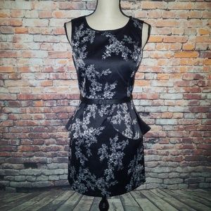 Eric + Lani Floral Cocktail Peplum Dress